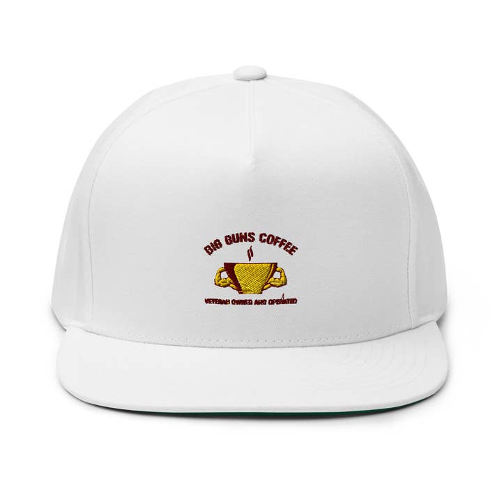 Big Guns Flat Bill Cap for wholesale by Big Guns Coffee
