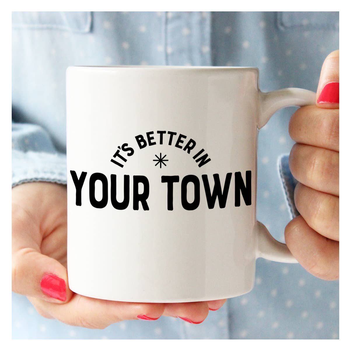 Rock Scissor Paper - Wholesale Coffee Mug - Personalized City Mug, It's Better In, name drop design1