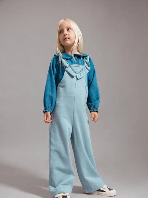 Overalls With Ruffles (558478-9) for wholesale by Lanidor Kids