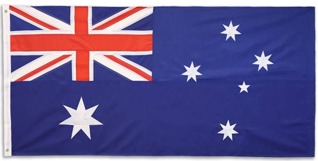 Flags Importer - Wholesale Flag - Australia Embroidered Flag 3x6ft1