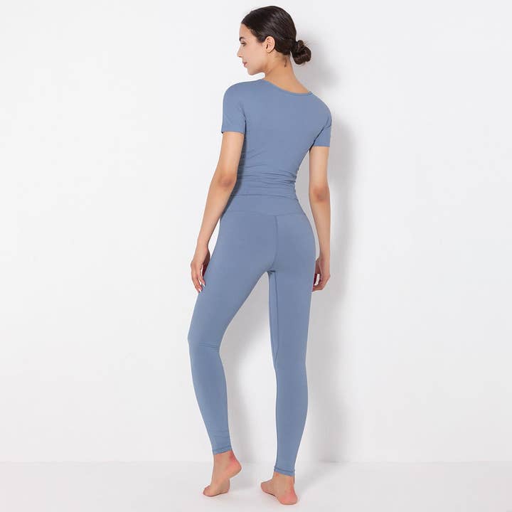 Active by Anna-Kaci - Wholesale Activewear Set - Women's - Side to Side Sculpting Set (two-piece set)15