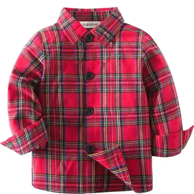 Fennco Styles - Wholesale Button Down Shirt - Kids - Baby Toddler Button-Down Shirt 10