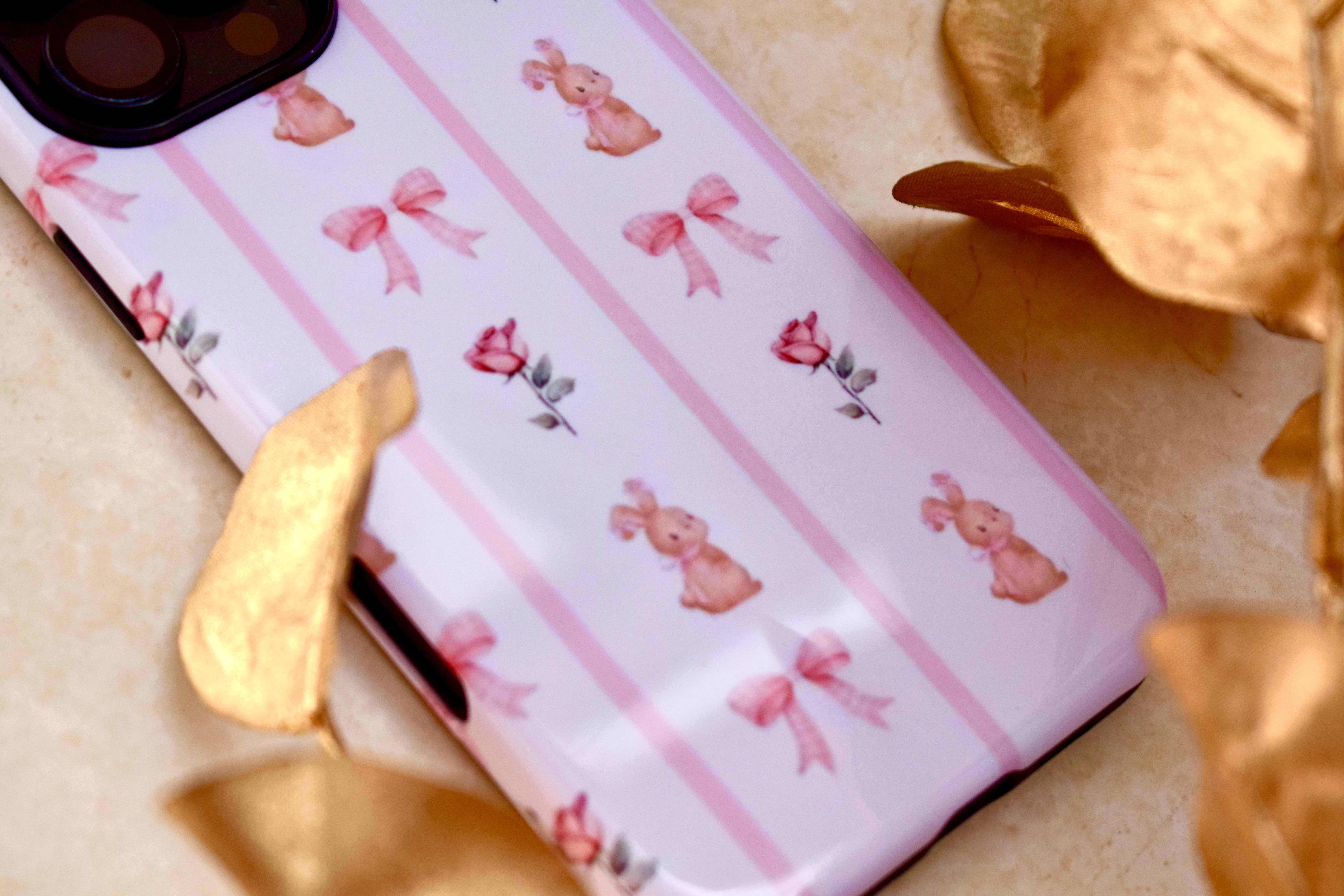 the cute cloud - Vendita all'ingrosso Custodia per cellulare - Donna - Custodia rigida rosa a doppio strato collezione Coquette per iPhone 16 Pro Max4