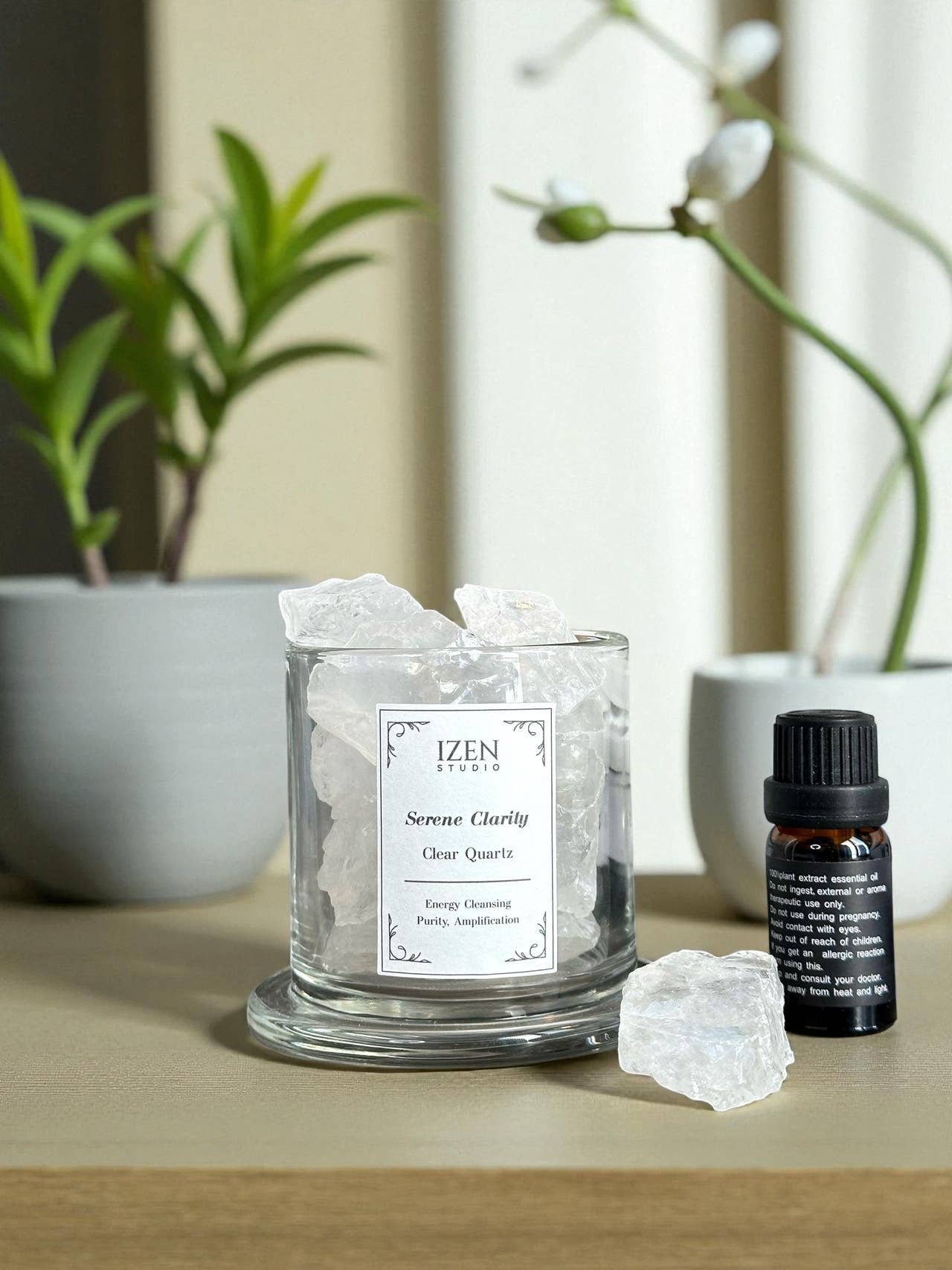 IZEN STUDIO - Wholesale Reed Diffuser - Crystal Essential Oil Diffuser| Aromatherapy Wellness Gift2