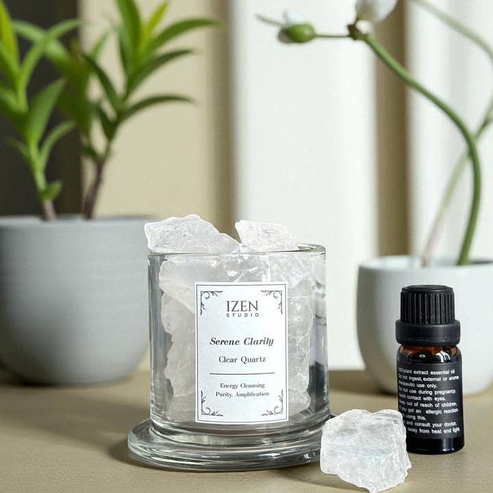 IZEN STUDIO - Wholesale Reed Diffuser - Crystal Essential Oil Diffuser| Aromatherapy Wellness Gift2