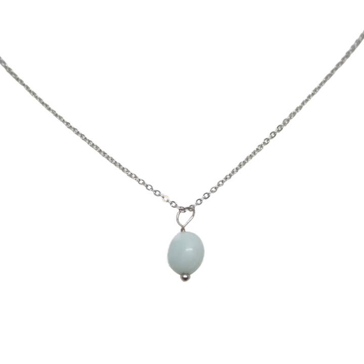 Ciao Bella Jewelry Inc – wholesale Hänge-/berlockhalsband – Ädelsten hänge halsband på tunn kedja4