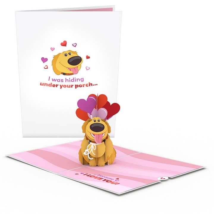 Lovepop Cards - Wholesale Love Card - Disney and Pixar Up Dug Loves You 5''x7'' Card