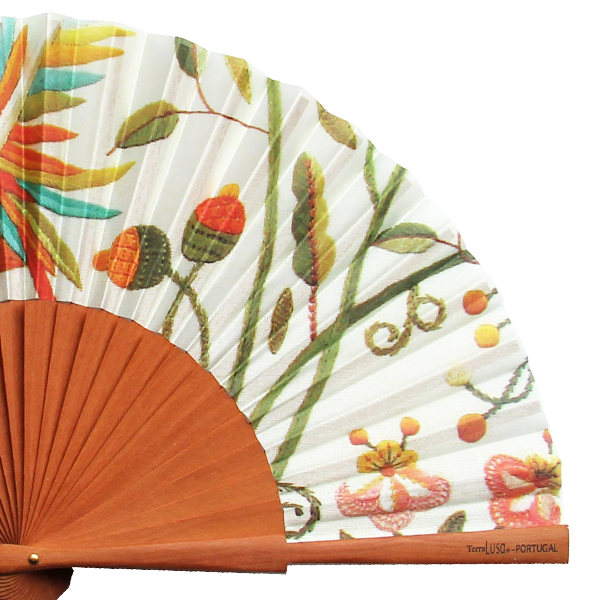 Terra Lusa - Vendita all'ingrosso Ventaglio pieghevole portatile - Ventaglio ricamato Castelo Branco1