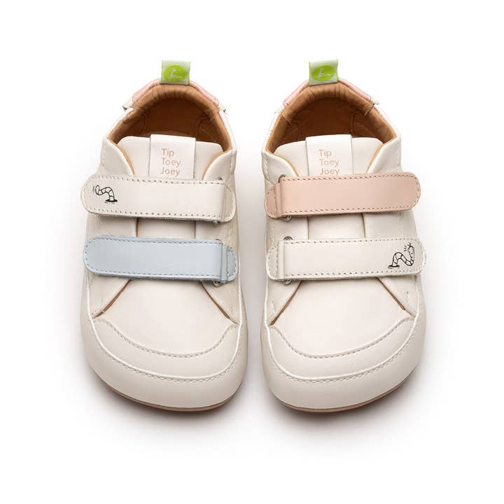 BOSSY WORM Barefoot Sneakers PAPAYA CREAM for wholesale by Tip Toey Joey