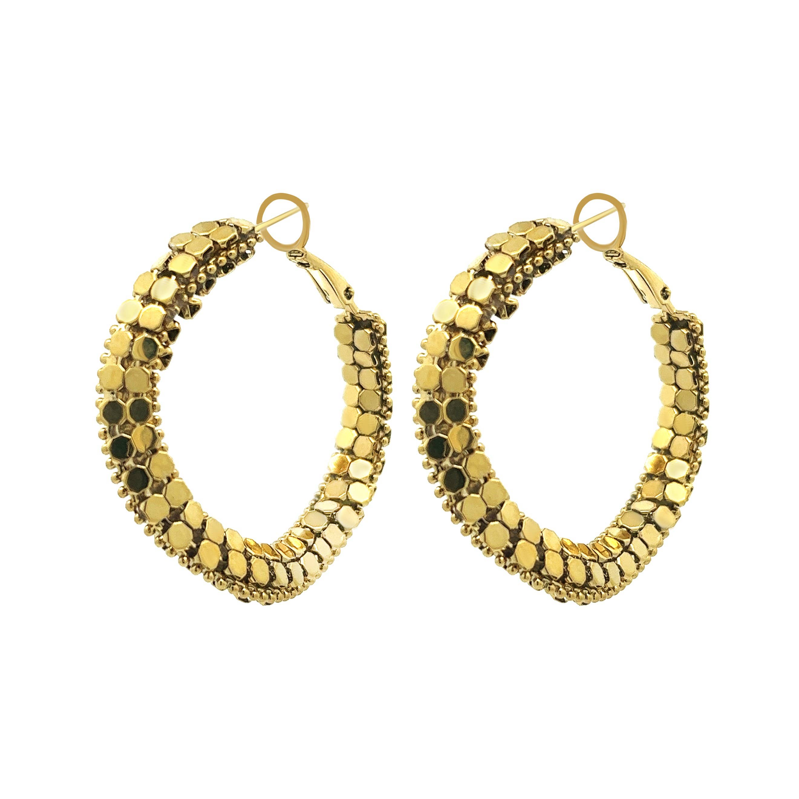 AMORINO SRL - Vente Créoles - Boucle d'oreille circulaire classique - YNK2372E659/E658