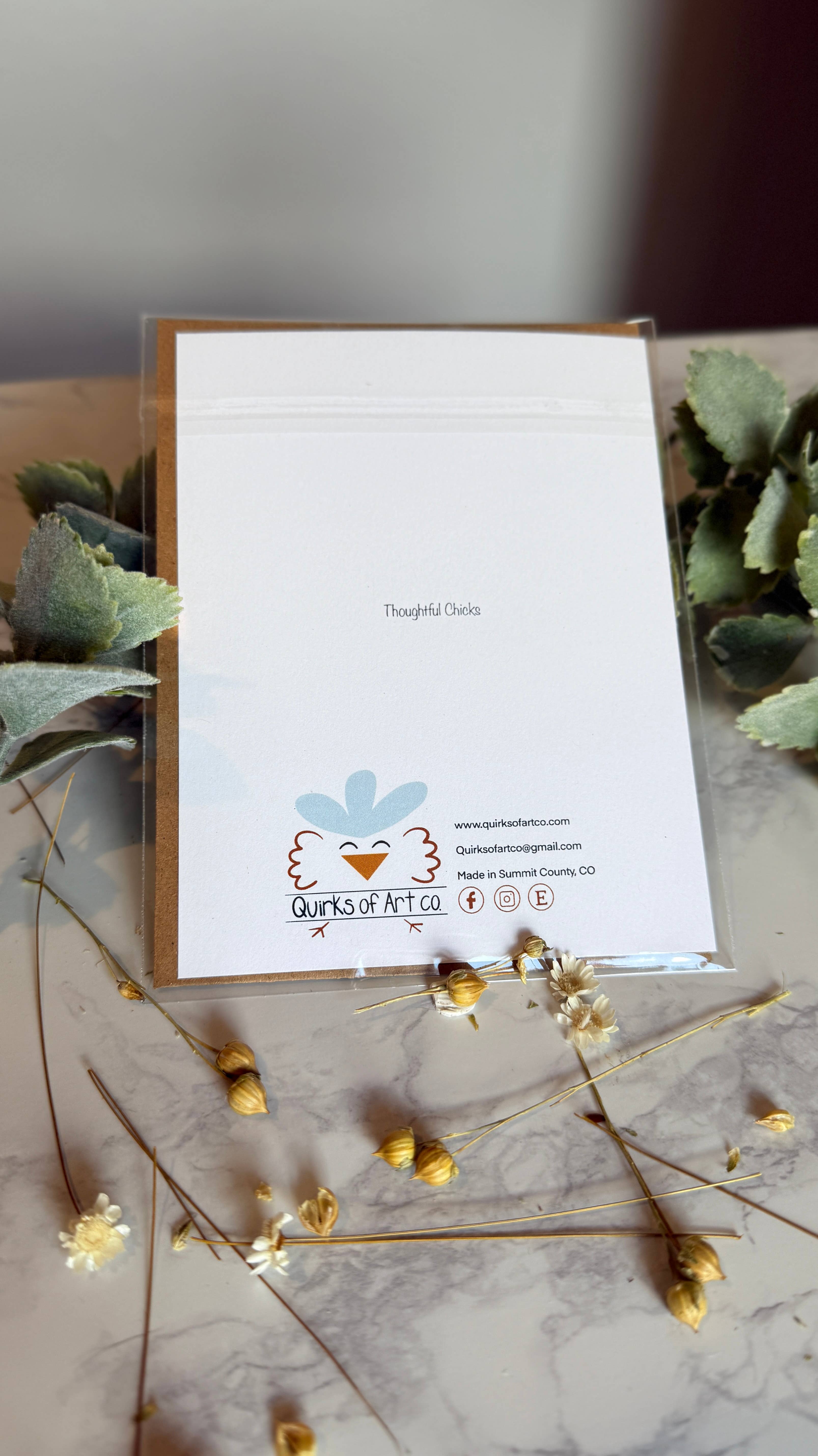 Quirks of Art co. - Wholesale Everyday Greeting Card - Watercolor Chicken Greeting Cards3