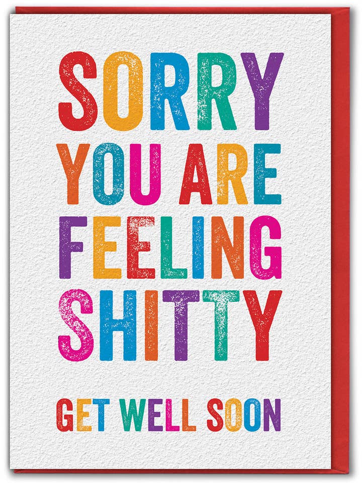 Tarjeta de recuperación en oferta - Lamento que te sientas mal para venta al por mayor de Brainbox Candy