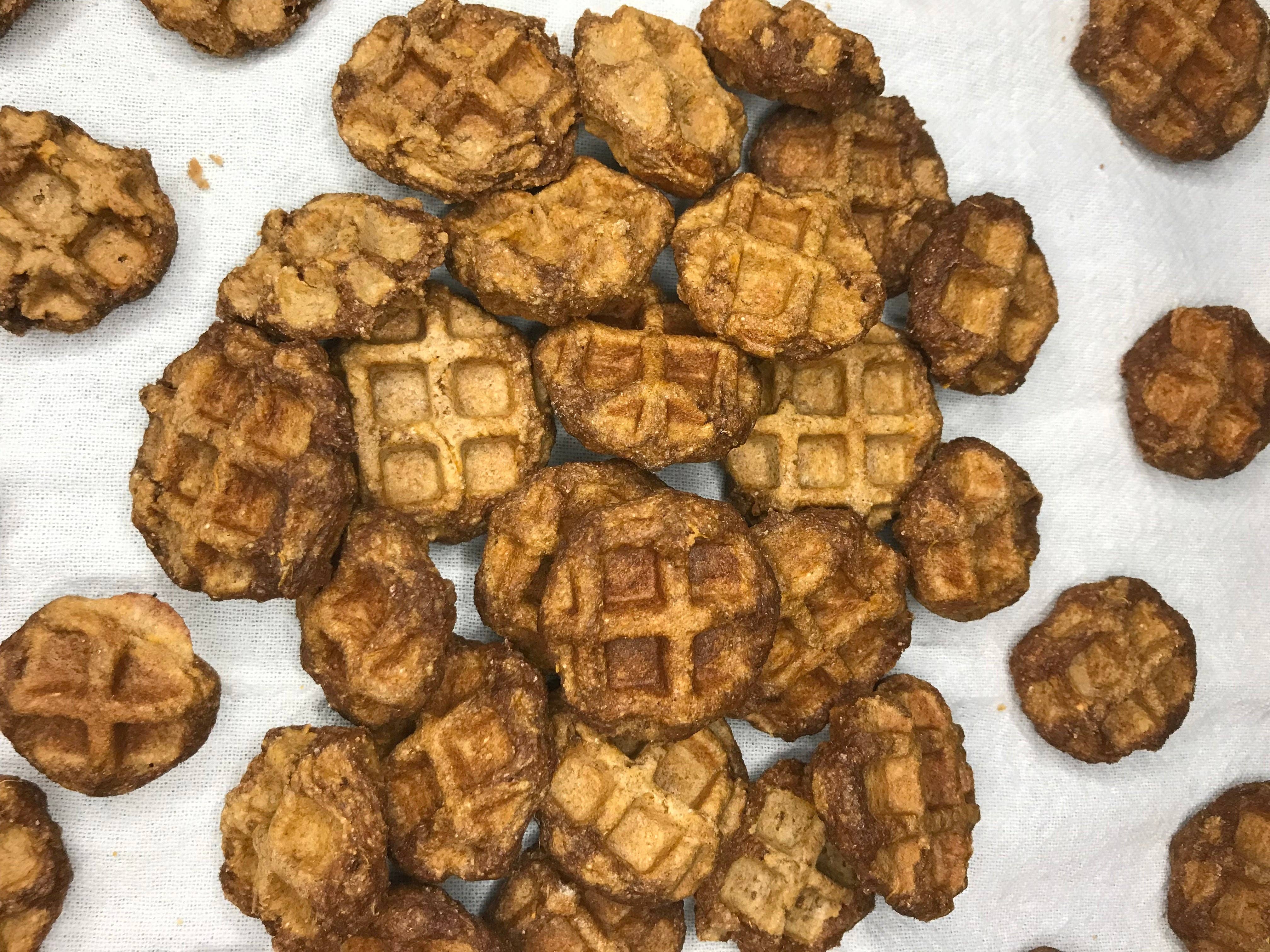 Big Head Barkery - Wholesale Pet Treats - Dog - Sweet Potato Waffle Bite Dog Treats | Natural, Small-Batch2