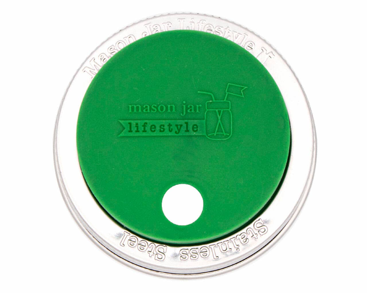 Mason Jar Lifestyle - Wholesale Drink Lids - Silicone Straw Hole Tumbler with Stainless Steel Band for Mason Jars3