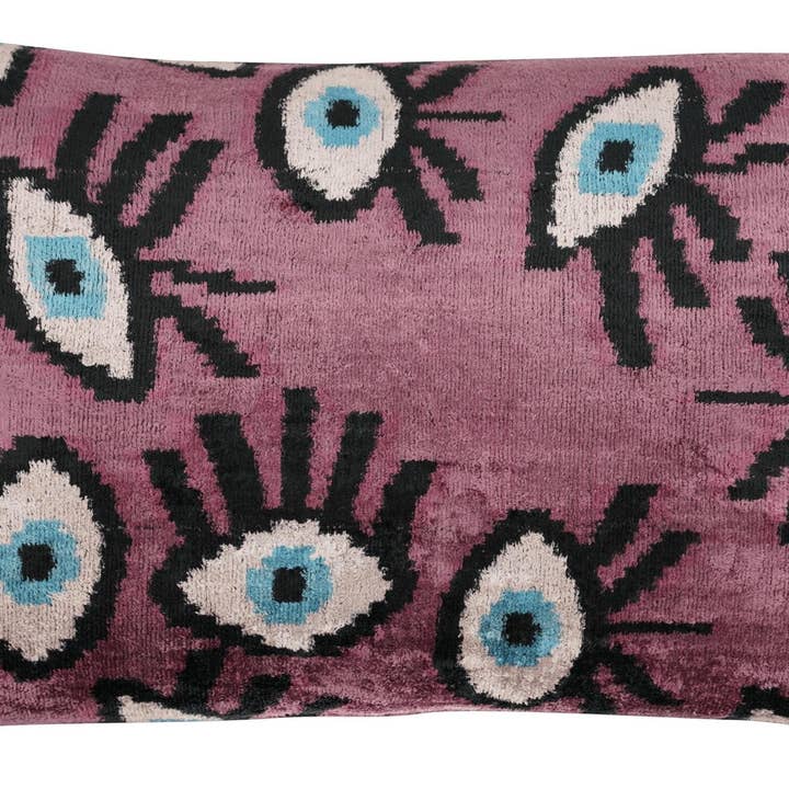 Canvello - Wholesale Throw/Decorative Pillow - Canvello Handmade Luxury Handmade Velvet Silk Evil Eye Throw Pillow With Down Insert7
