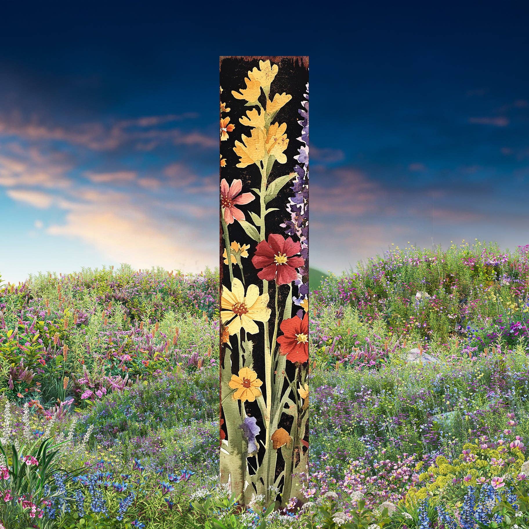 TX USA Corporation - Wholesale Garden/Lawn Stake - Summer Wildflower Garden Stake | Vibrant Rustic Yard Art & Decor2