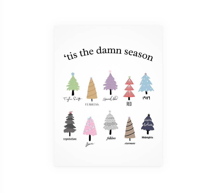 Card Construction Inc. - Wholesale Season's Greetings Card - Tis Damn Season Ts