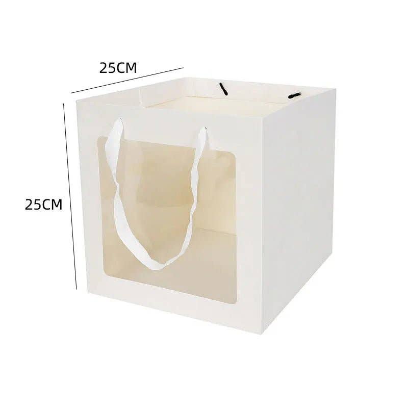 Elegant Design Supply – Saco de presente por atacado – Saco de Presente com Janela em Cubo2