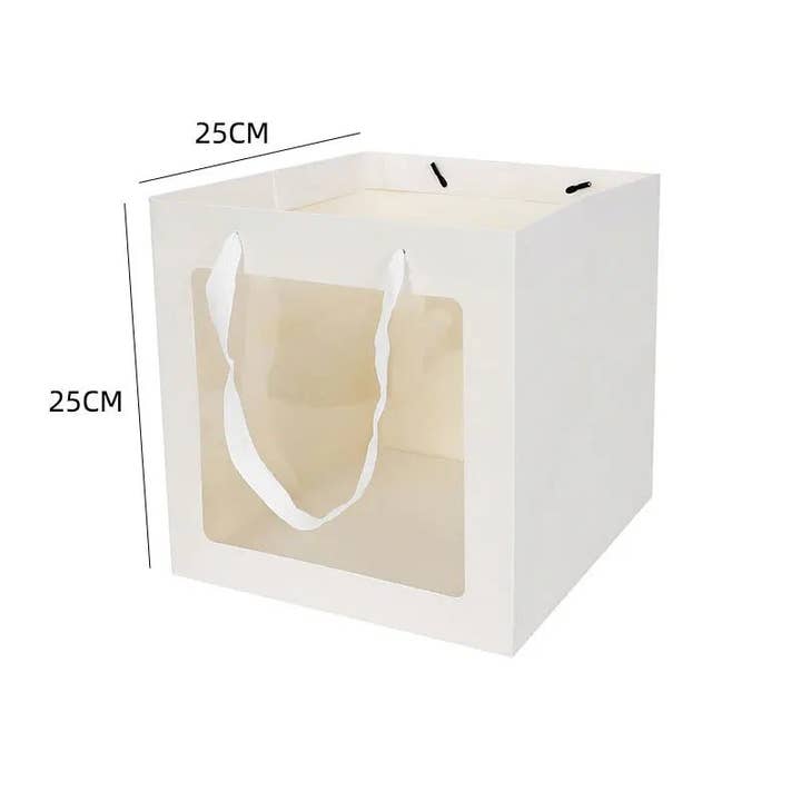 Elegant Design Supply – Saco de presente por atacado – Saco de Presente com Janela em Cubo2
