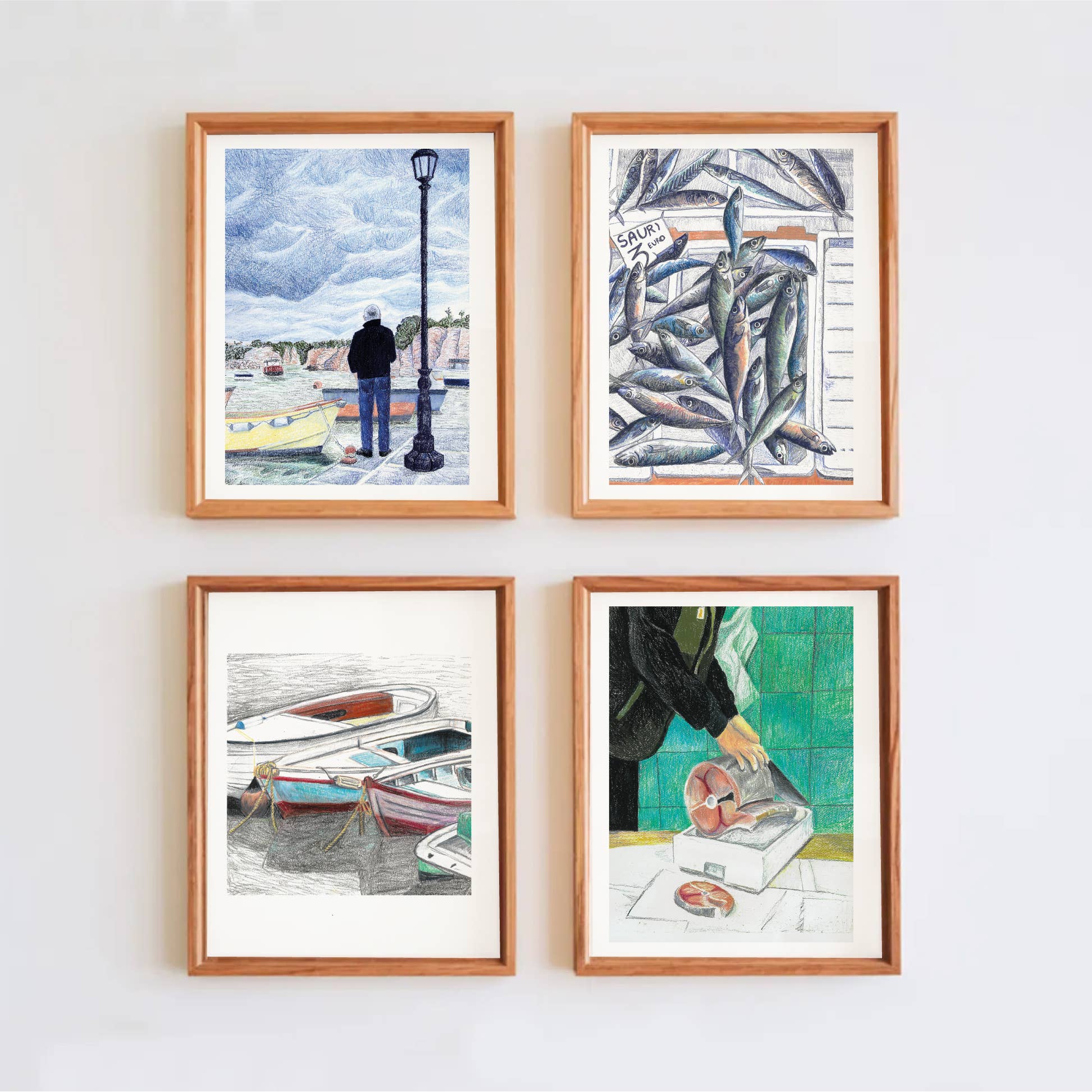 L'Esquermoise par Manon Sénal - Wholesale Poster - Poster - At the Port, At the Fishmonger's3