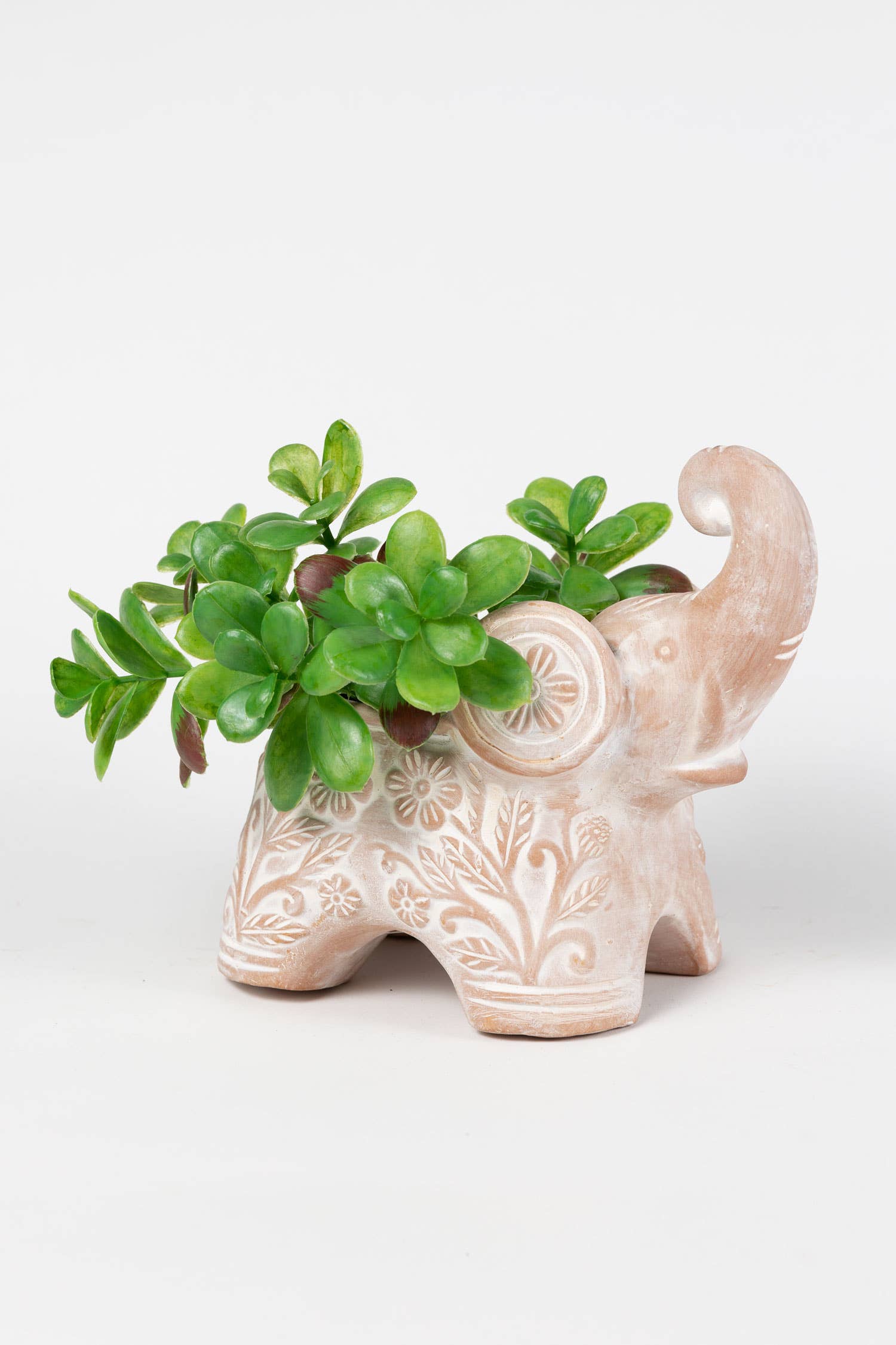Ten Thousand Villages - Wholesale Plant Pot - Trumpeting Elephant Planter1