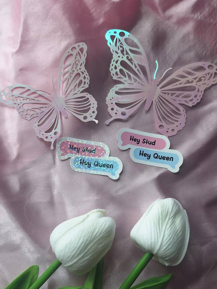 Hey Stud/ Hey Queen Kindle Sticker - BOT Sticker for wholesale by Bookish Club UK