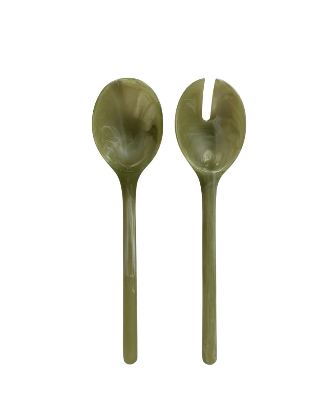 MÆGEN – wholesale Kitchen tong – Salad Servers - Olive Set1