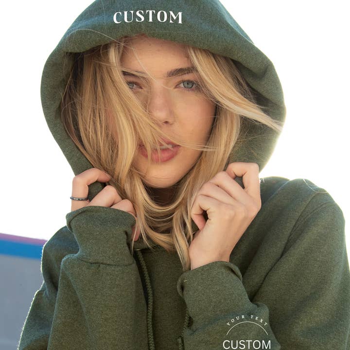 Custom Text Varsity Hoodie / District® and other Purchase Wholesale district apparel. Free Returns & Net 60 Terms on Faire trending on Faire.