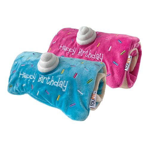 foufouBRANDS - Wholesale Pet Plush Toy - Dog - Hide 'n Seek Birthday Roll Cake17
