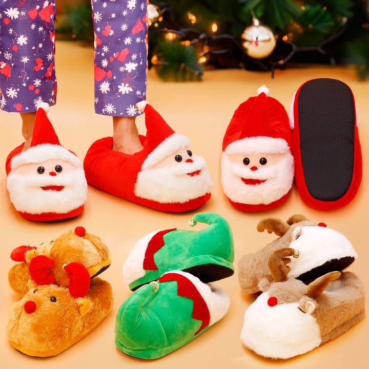 Adults Christmas Fluffy Fur Stuffed Slippers and other Purchase Wholesale 21 shoes. Free Returns & Net 60 Terms on Faire trending on Faire.