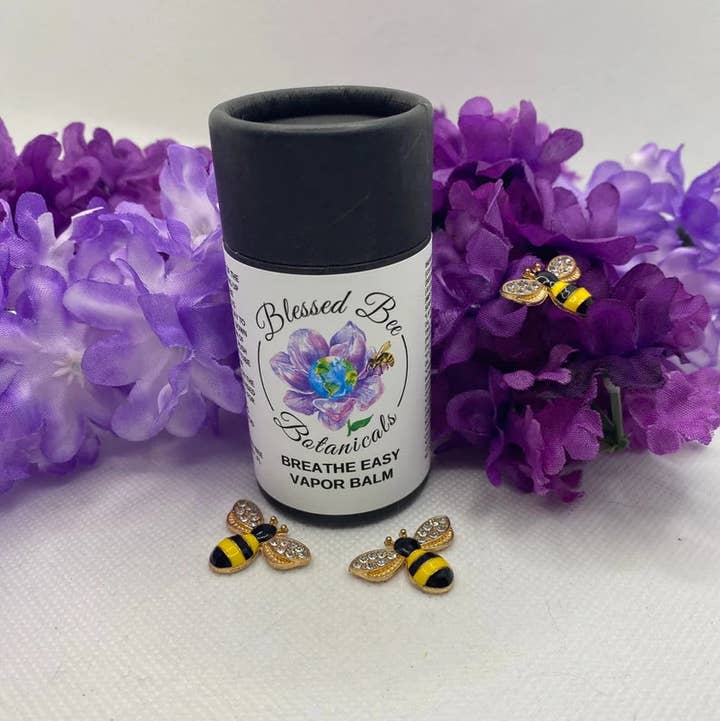 Blessed Bee Botanicals - Wholesale Healing Salve/Balm/Cream - Breathe Easy Vapor Balm | Organic Cold & Cough Vapor Balm0