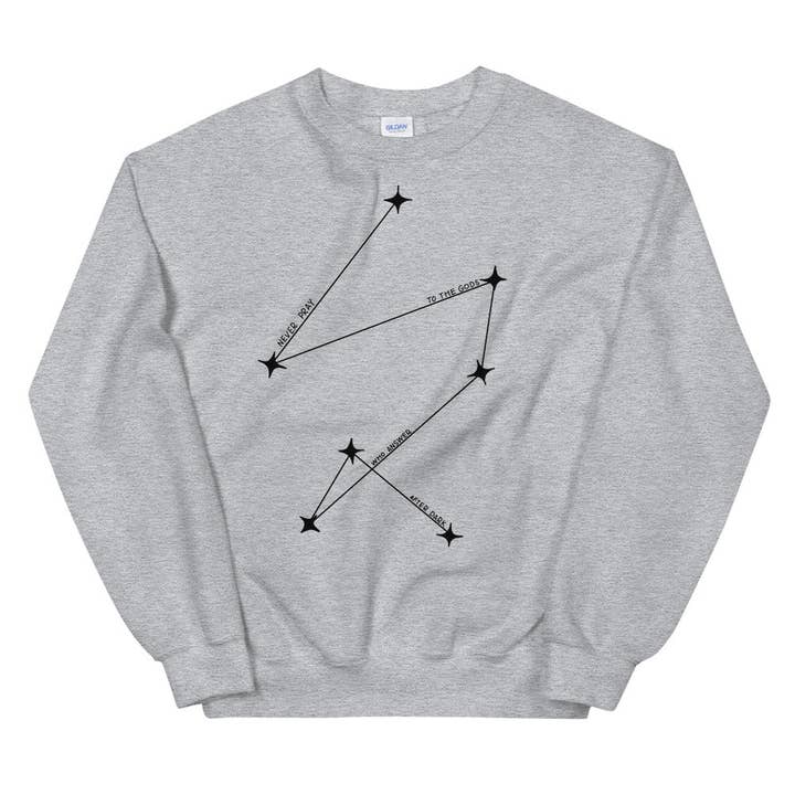 Addie LaRue | Never Pray Sweatshirt for wholesale by LizzyBDoodles