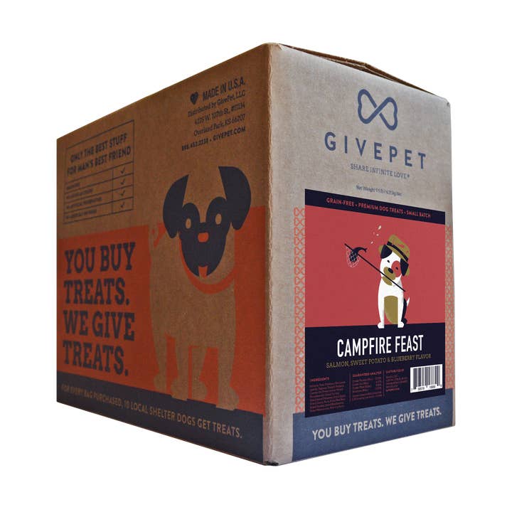 GivePet Campfire Feast 9.5 lb. Baked Biscuits Bulk Box for wholesale by GivePet