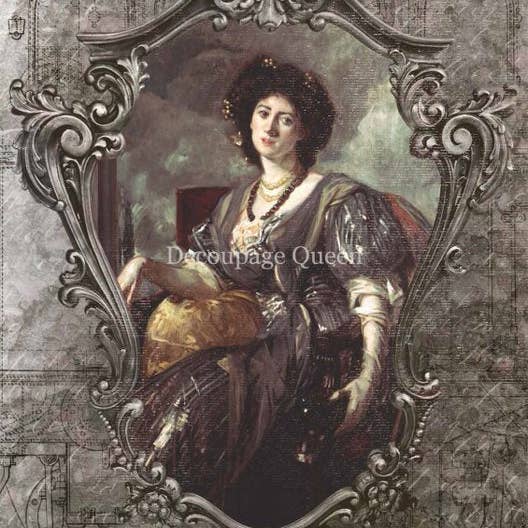 Ecstasy Crafts Distributing – Großhandel Bastelzubehör – Dainty and the Queen — Lady M Reispapier, A4, 5 Blatt