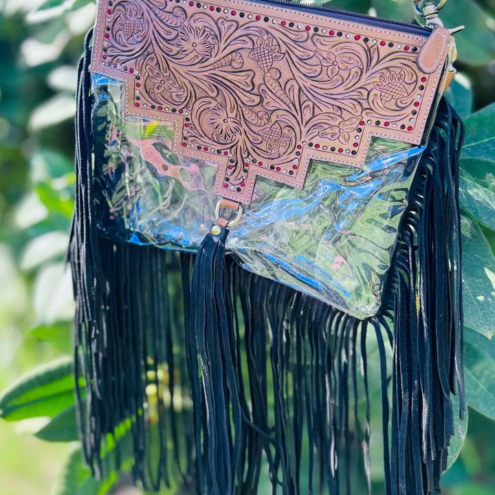 FRINGE & LUXE - Vendita all'ingrosso Borsa a tracolla - Donna - Borsa da stadio in pelle con attrezzi0