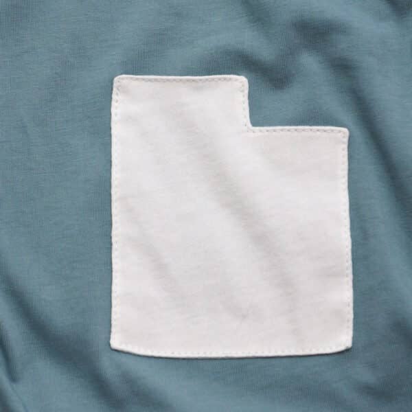 TRR Designs - Wholesale T-Shirt - Unisex - Simple Blank T-Shirt with Functional, Utah-Shaped Pocket5