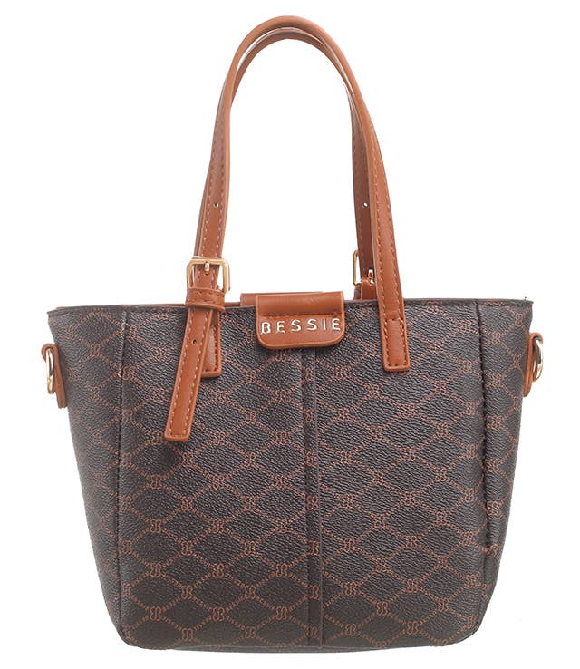 Bessie London – wholesale Tote bag – Women's – BESSIE MONOGRAM BUCKLE TOTE7