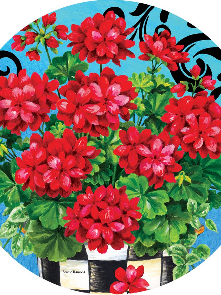 Stepping Stone-Checkered Geranium for wholesale by Custom Decor