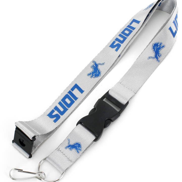 Cordon d'équipe des Lions de Détroit de la NFL, gris pour la vente par Aminco USA