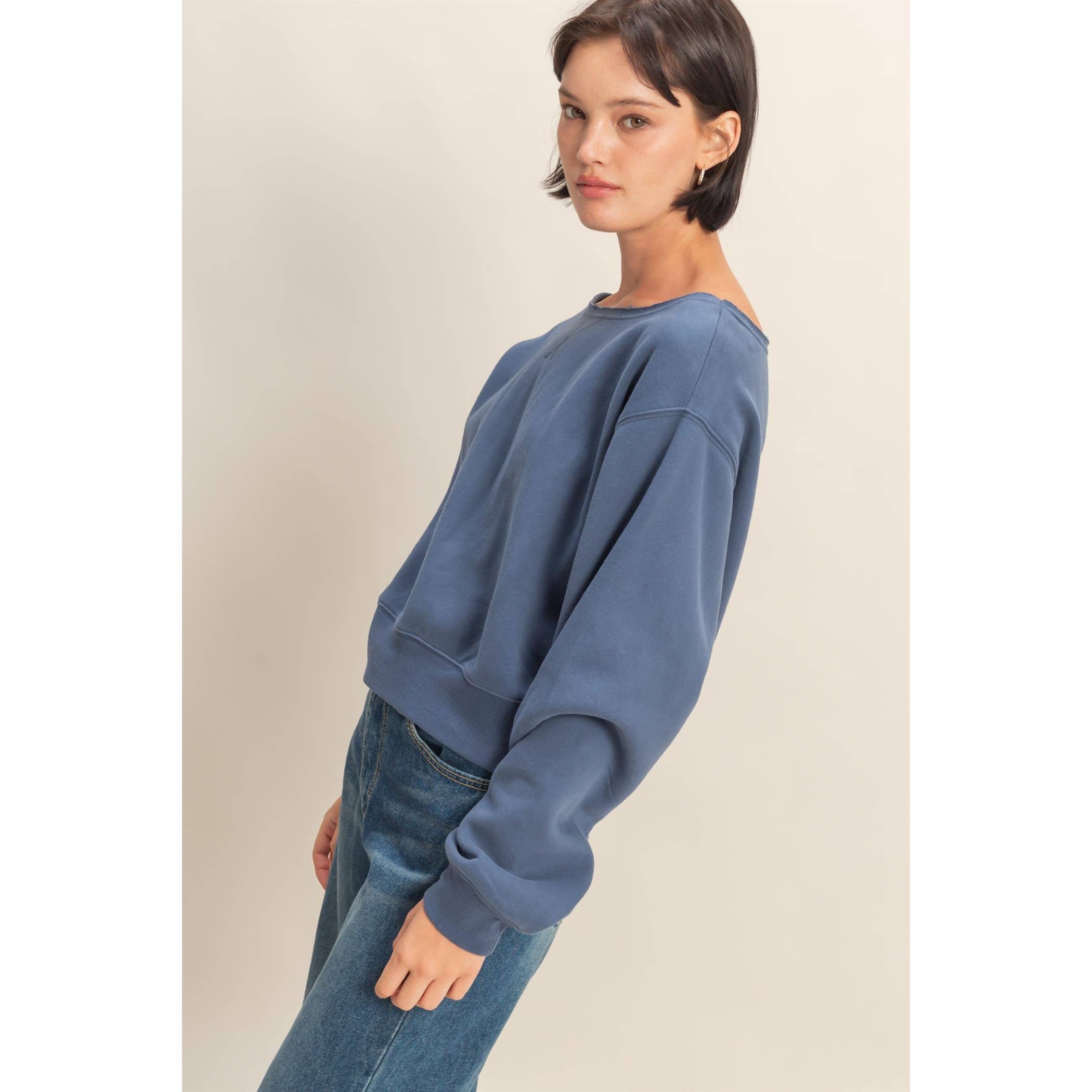 HYFVE - Vente Sweat-shirt – femme - Sweat-shirt à manches longues et col bateau6