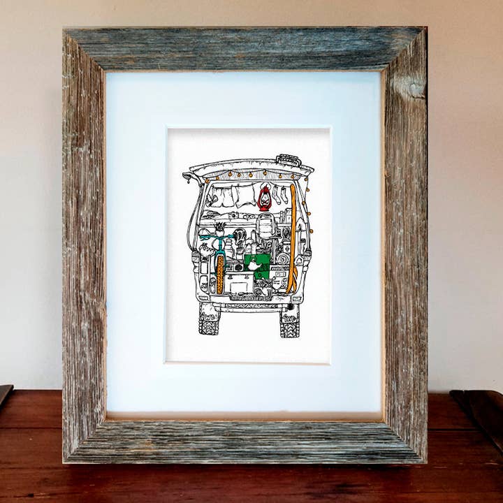 Soijen Illustrations - Wholesale Art Print - Gear-filled Van Art Print2