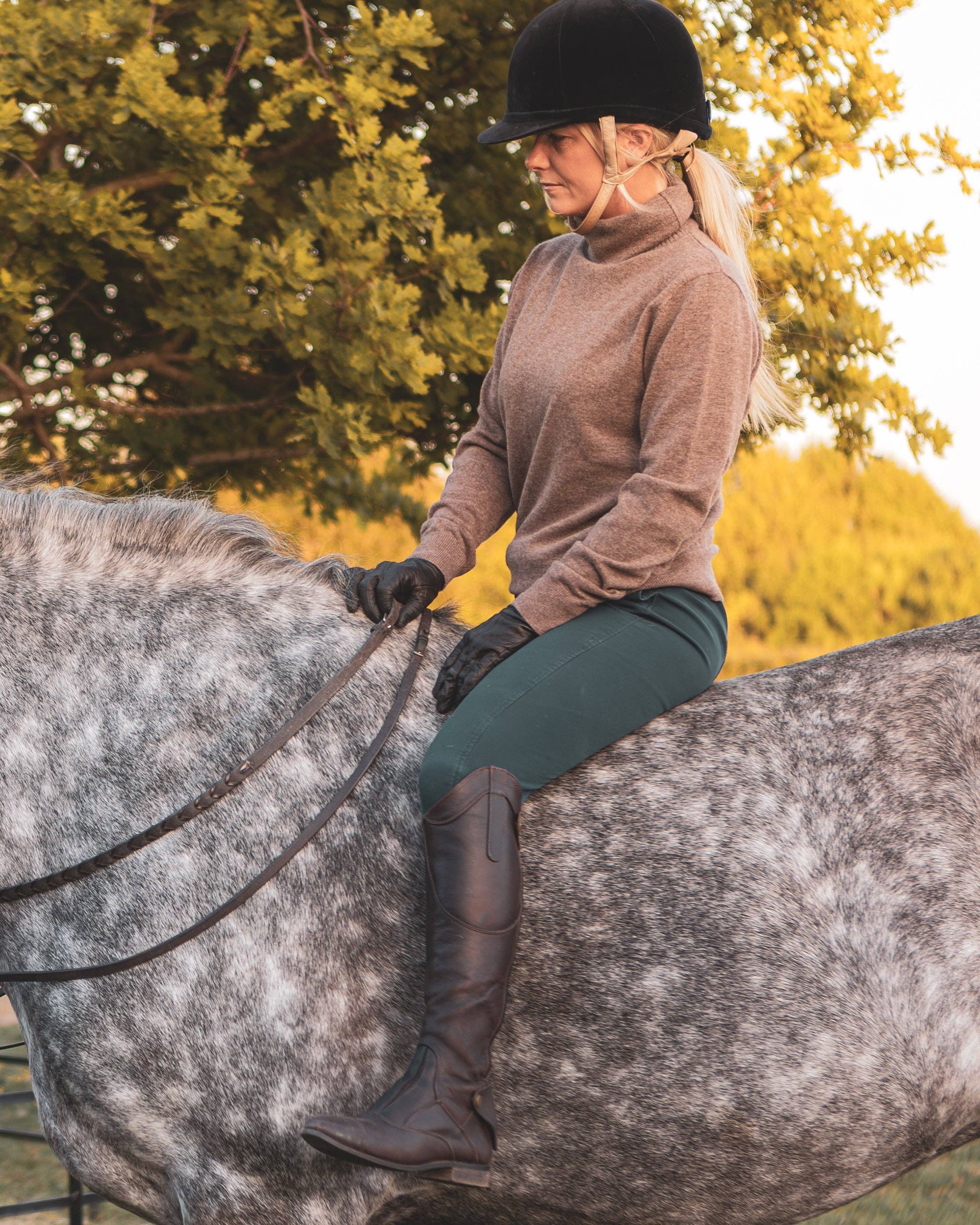 CHALK - Wholesale Knit Sweater - Women's - Martha Roll Neck Jumper | Dark Biscuit4