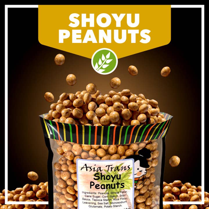 Shoyu Peanuts for wholesale by Snack Hawaii