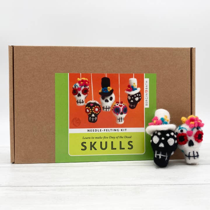 Needle Felting Kit - Sugar Skulls for wholesale by Bergin & Bath