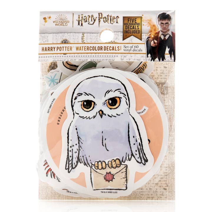 Conquest Journals - Wholesale Sticker - Harry Potter Watercolor Decals (60-Pack)