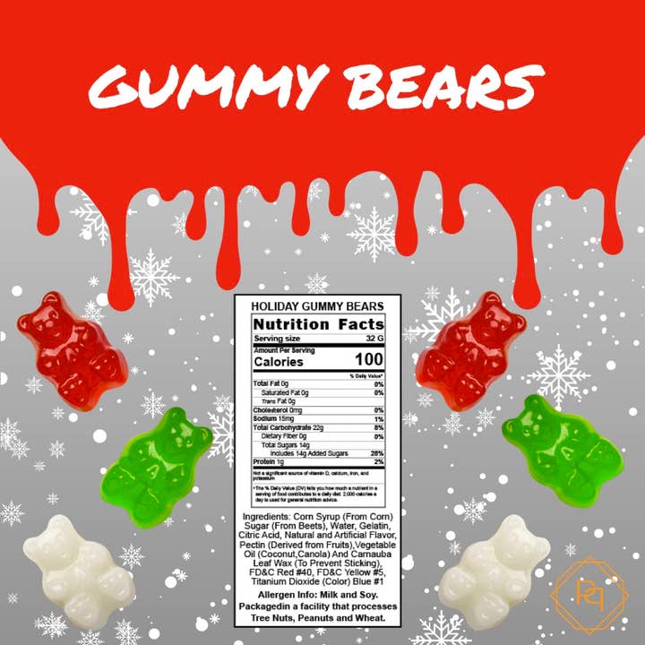 Purple Plum - Wholesale Gummy - Holiday Gummy Bears in Bear Jar7