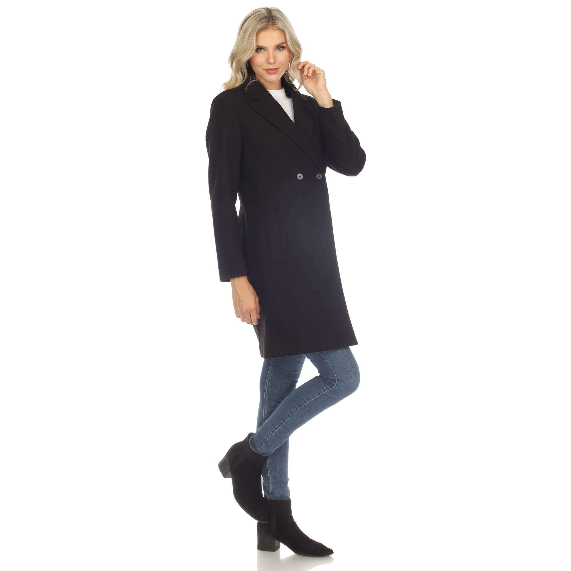 WHITE MARK - Vente Manteau – femme - Manteau Walker classique pour femmes4