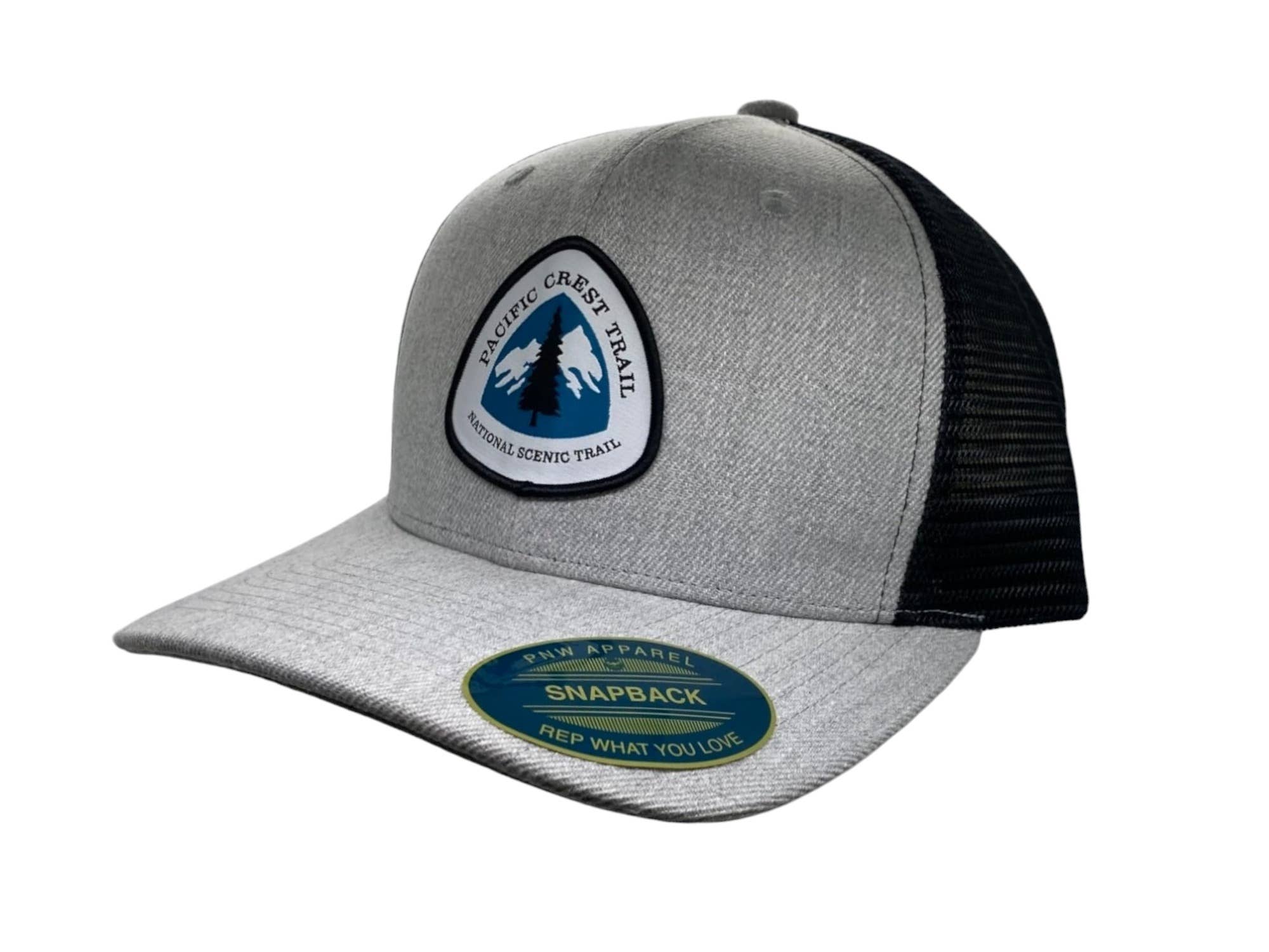 PNW Apparel – wholesale Truckerkeps – Unisex – Pacific Crest Trail Snapback-mössa med PCT-lapp6