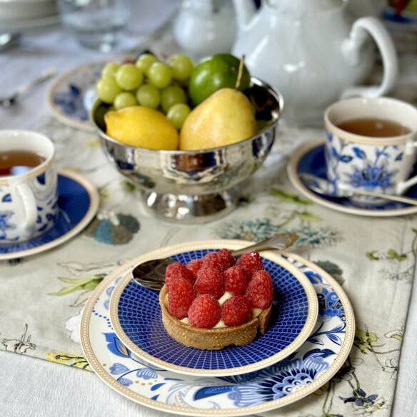 STP - Wholesale Dinner Plate - Melodie de Fleurs Porcelain Dessert Plate Set of 4