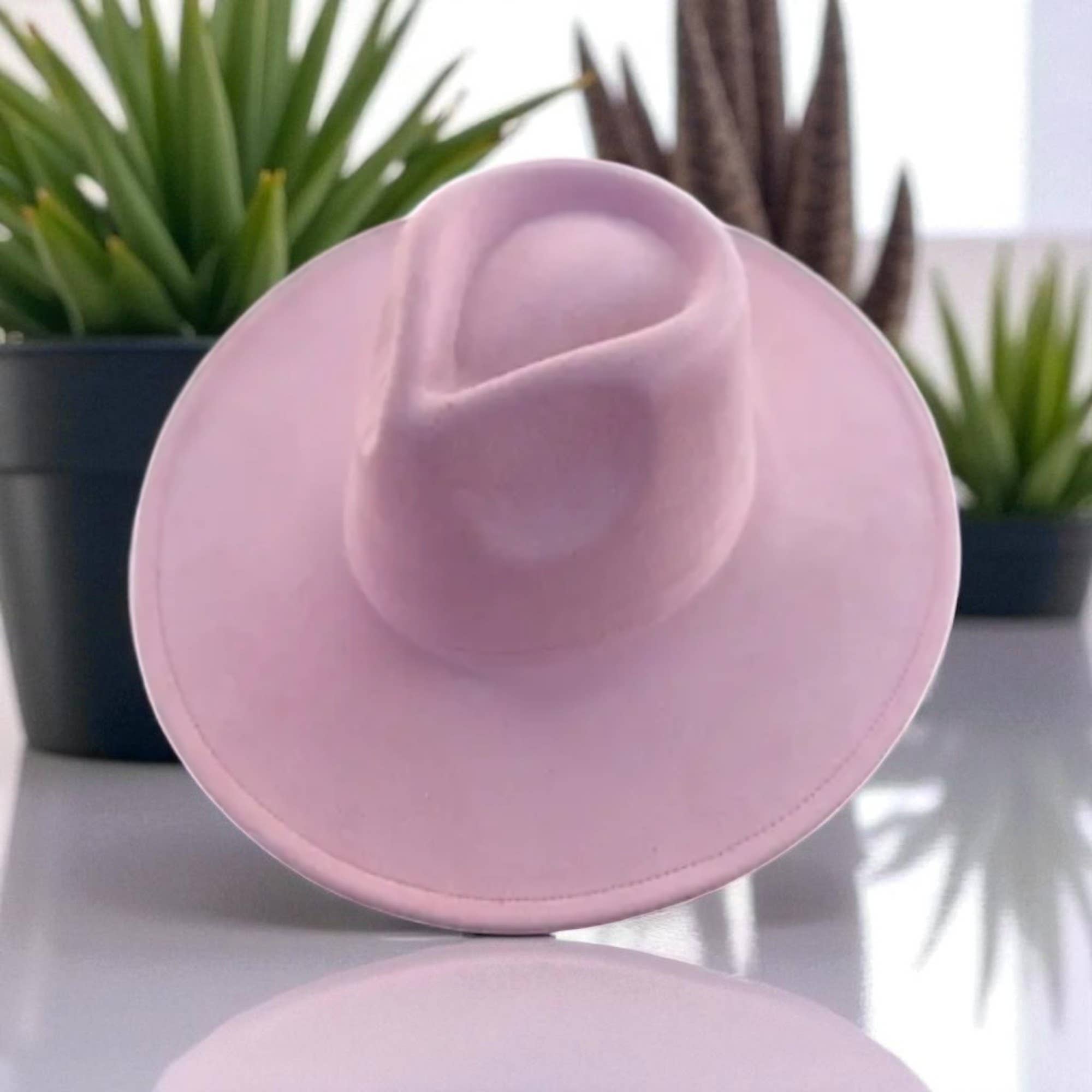 One and Only Accessories - Wholesale Fedora - Women's - Vegan Suede Wide Brim Rancher Hat  9